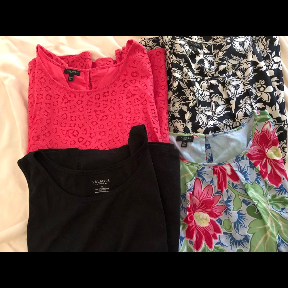 Talbots sleeveless summer blouses-$15 ea or 3/$45